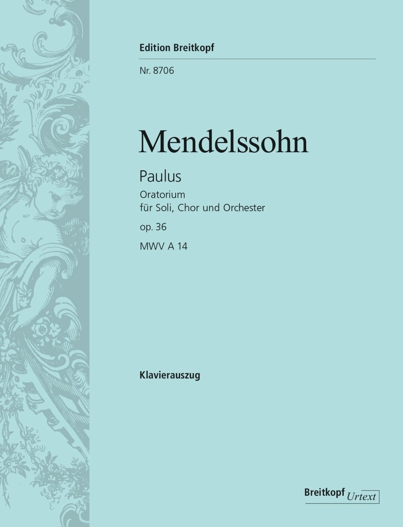 Saint Paul, MWV.A 14, Op.36 (Vocal score)