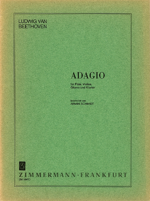 Adagio fur Flöte, Violine, Gitarre und Klavier