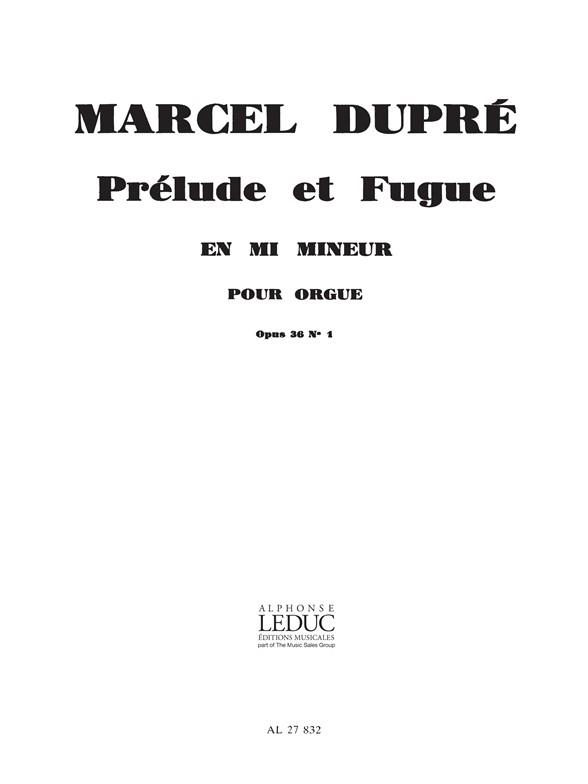 Prélude et fugue, Op.36/1