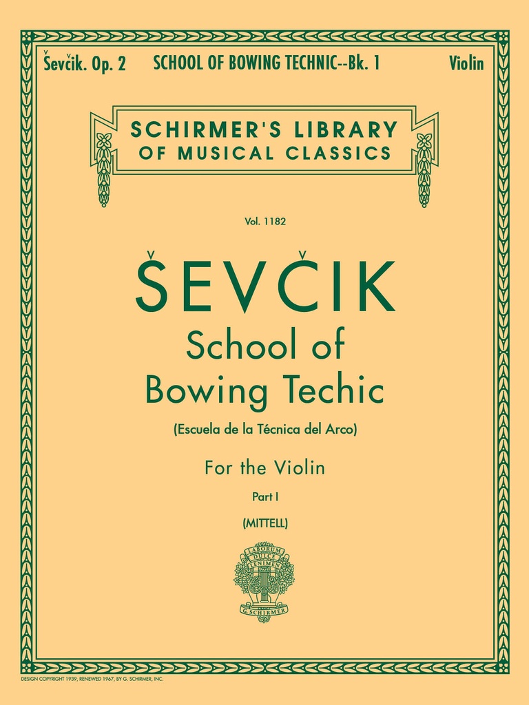 School of Bowing Technics, Op.2 - Vol.1