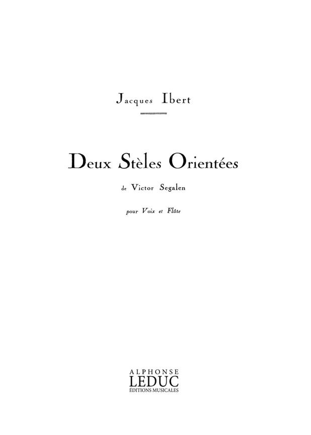 2 Stèles orientées