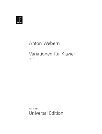 Variationen fur Klavier, Op.27