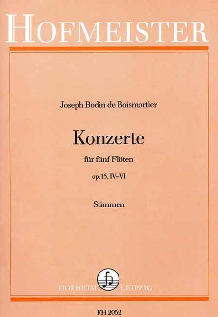 Konzerte, Op.15 (IV-VI) - Stimmen