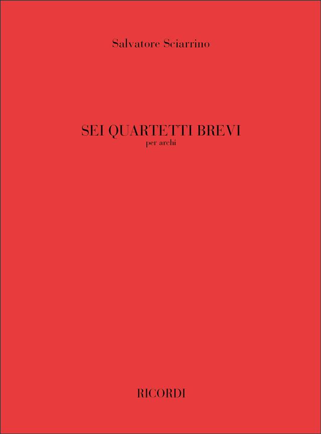 6 Quartetti Brevi per Archi (Full score)