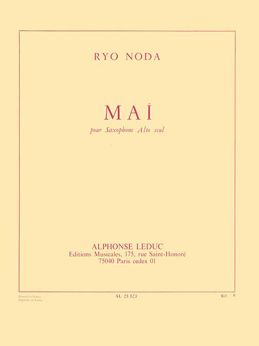 Maï (Pour saxophone alto seul)