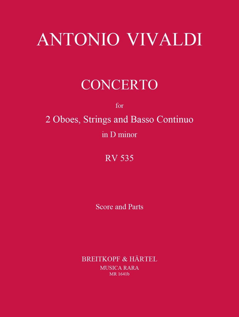 Concerto in D minor, RV.535 (Score and parts)