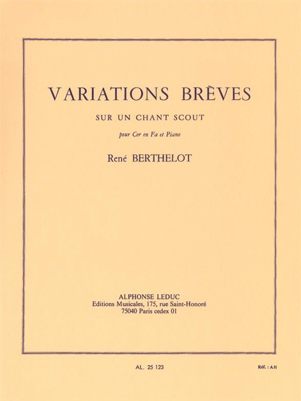 Variations brèves sur un chant