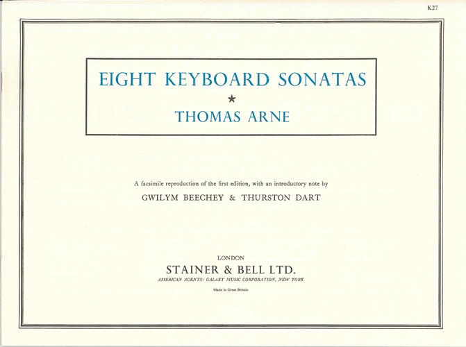 8 Sonatas for keyboard