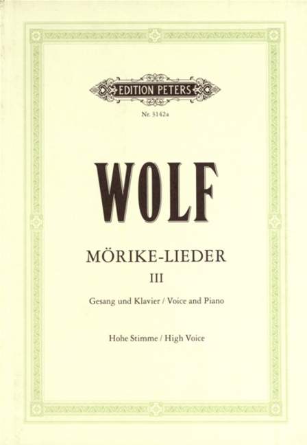 Morike-Lieder - Band 3 (Hohe Stimme)