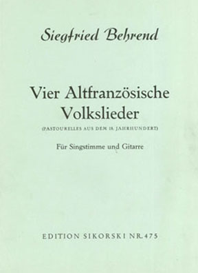 4 Altfranzösische Volkslieder