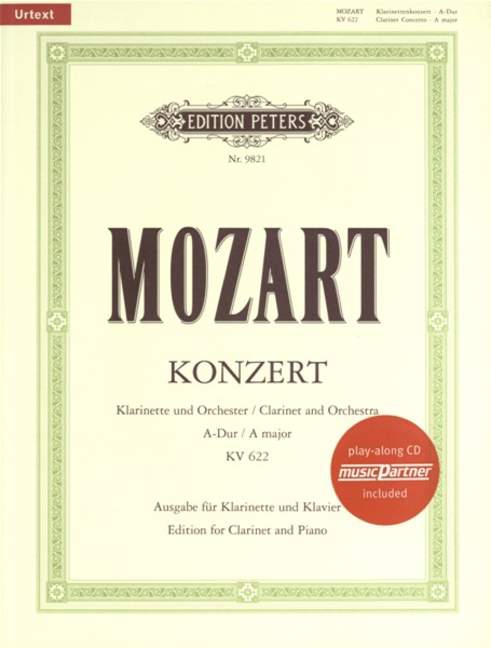 Konzert A-Dur, KV.622 (book + CD)