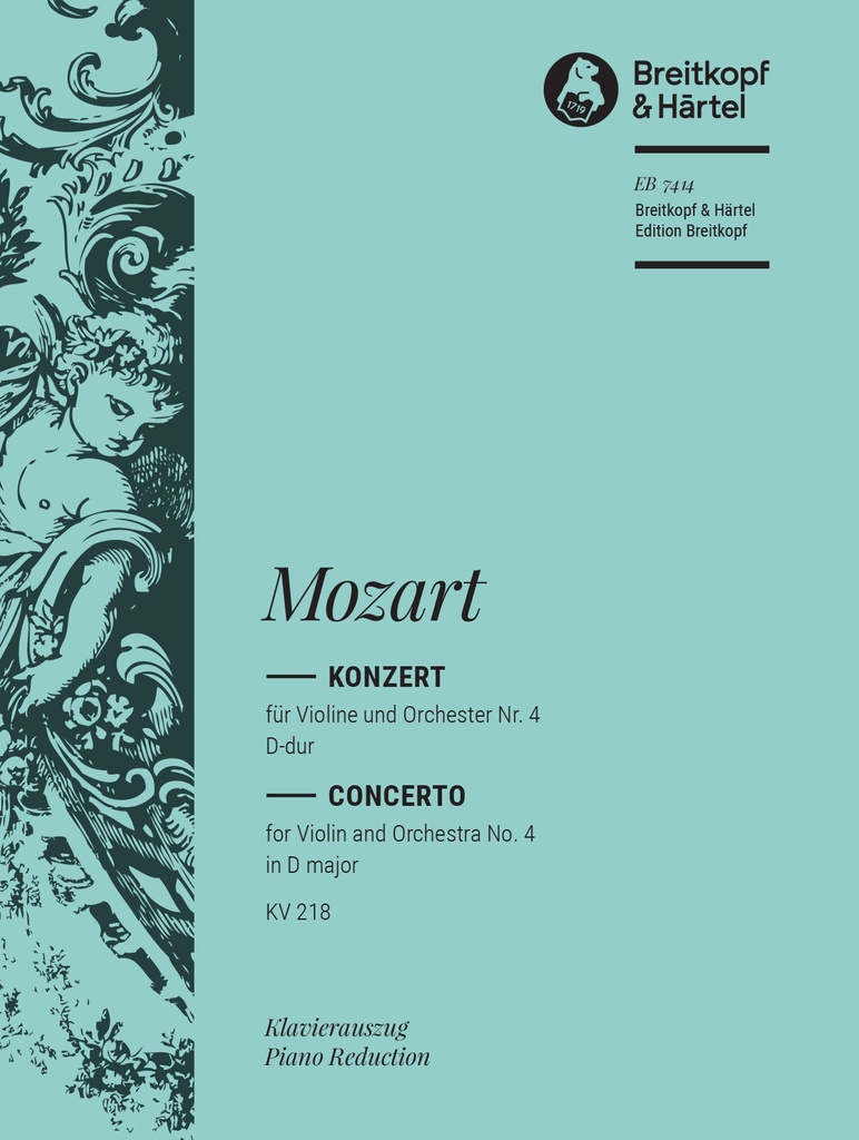 Violin Concerto [No. 4] in D major, KV.218 (Piano reduction)