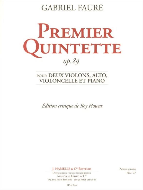 Piano Quintet No.1, Op.89 (Parts)