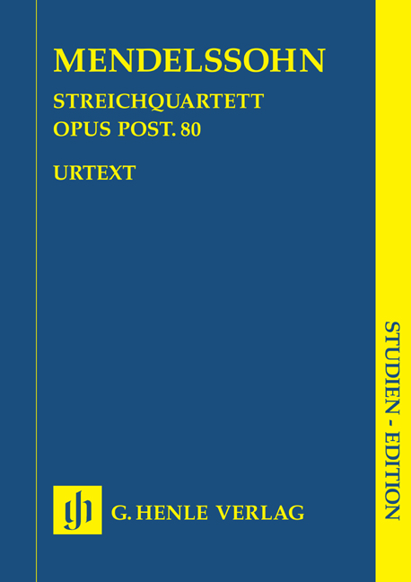 Streichquartett, F-Moll, OpPost.80 (Study score)