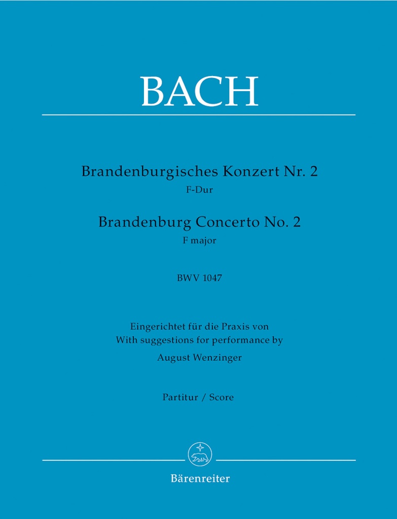 Brandenburg Concerto No.2, BWV.1047 (Full score)