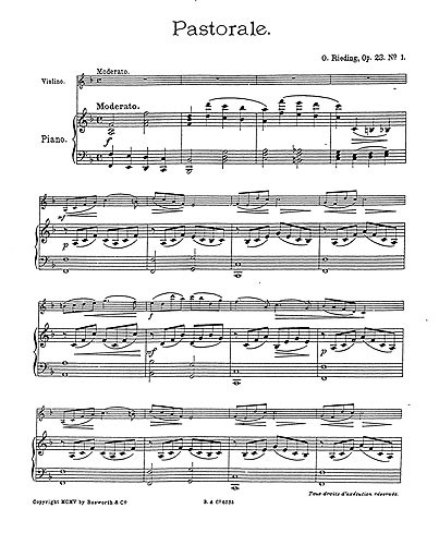 Pastorale, Op.23/1