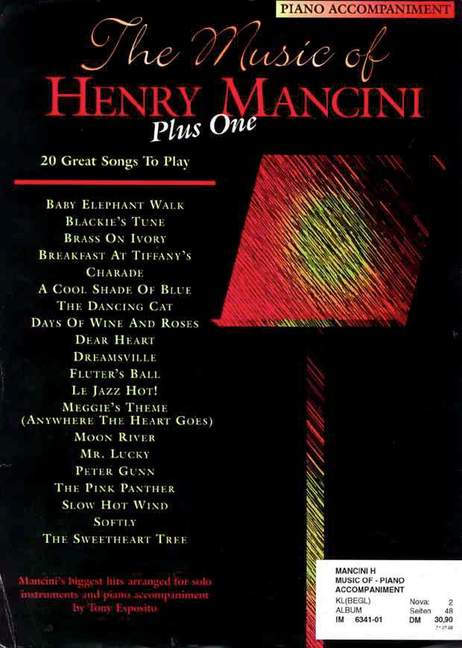 The music of Henry Mancini (Pno acc.)