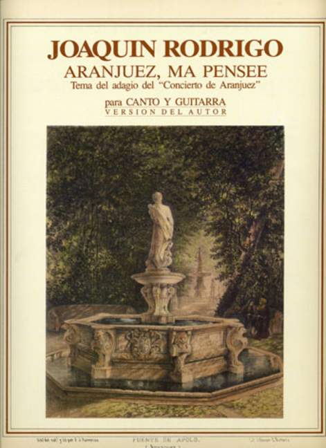 Aranjuez, Ma Pensée