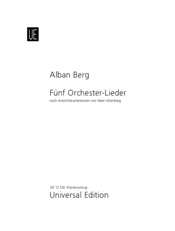 5 Lieder nach Ansichtskartentexten, Op.4