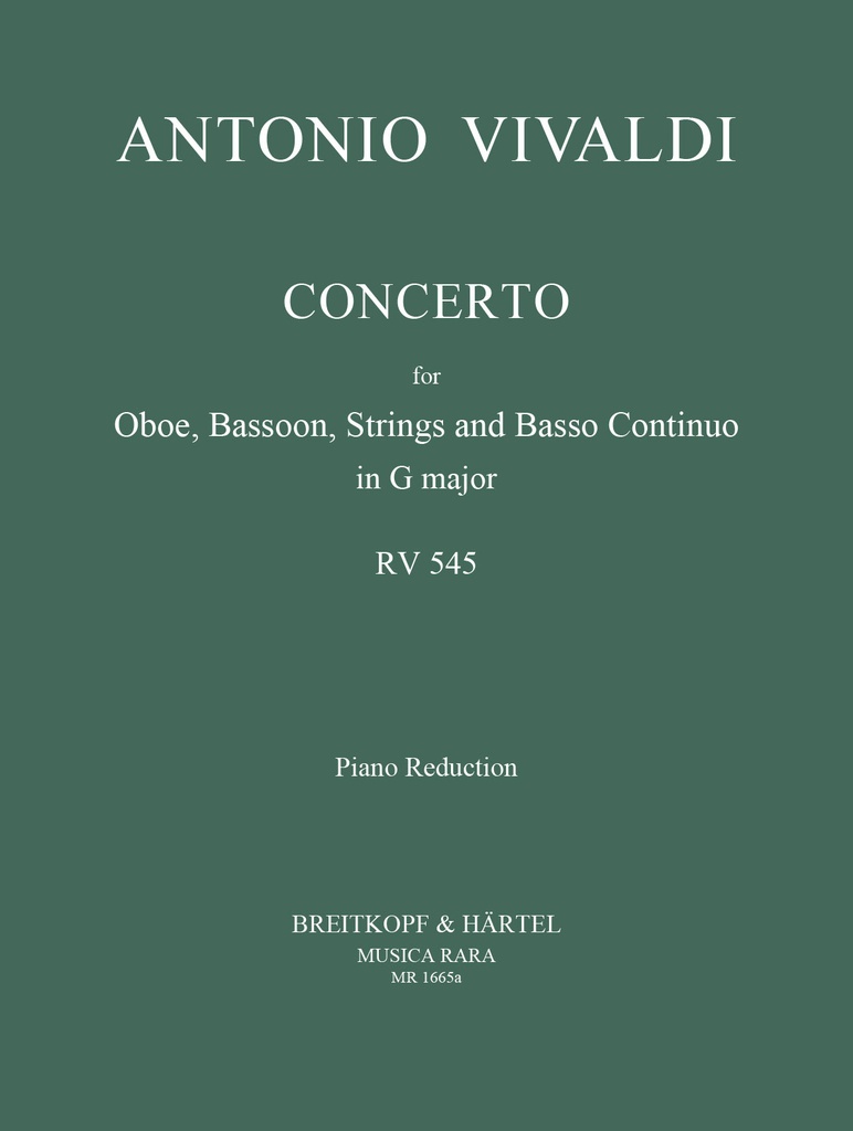 Concerto in G major, RV.545 (Piano reduction)