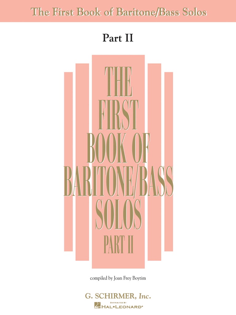 The first book of baritone/bass solos - Vol.2