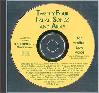 24 Italian Songs and Arias (Cd medium low)