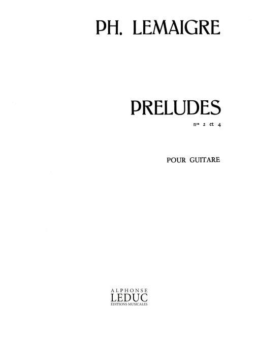 6 Préludes - Nos.2 & 4