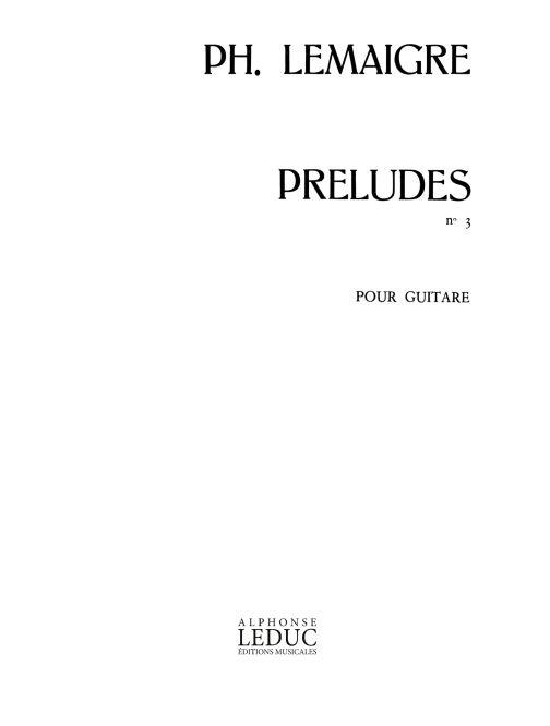 6 Préludes - No.3