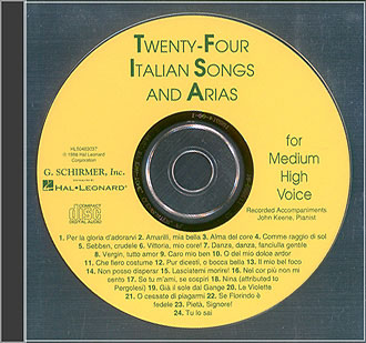 24 Italian Songs and Arias (Cd medium high)