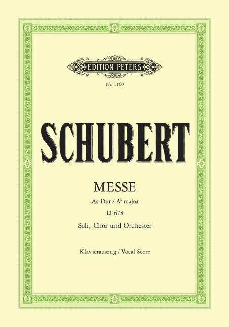 Messe No.5 As-dur, D.678 (Klavierausz.)