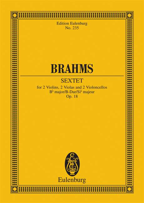 Streichsextett, Op.18 (Study score)