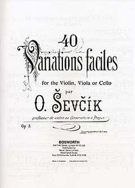 40 Variations, Op.3 (Piano accompaniment)