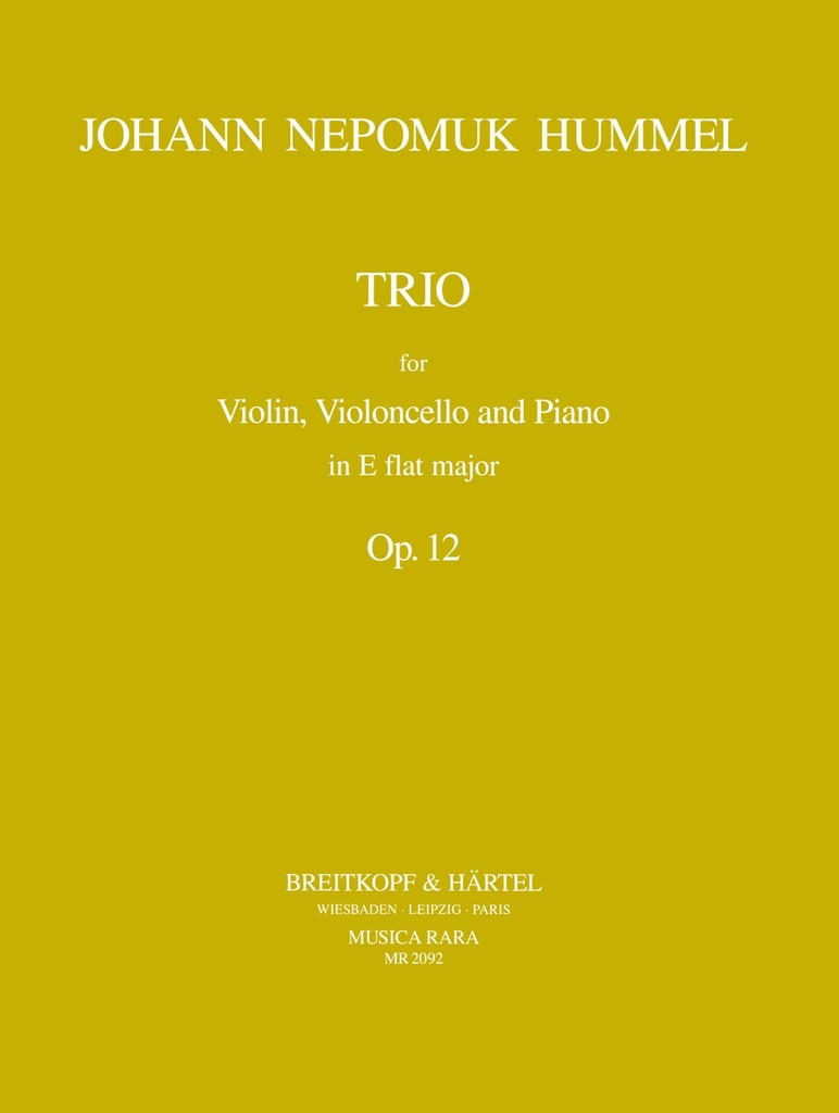 Piano Trio in Eb major, Op.12