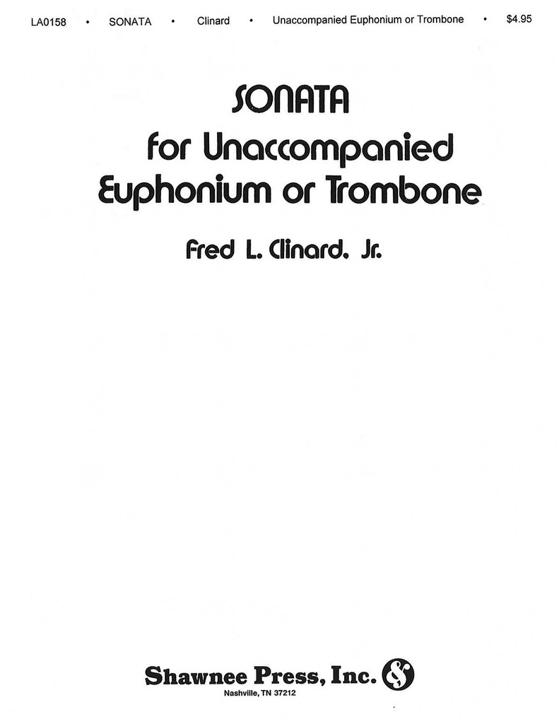 Sonata for unaccompanied euphonium