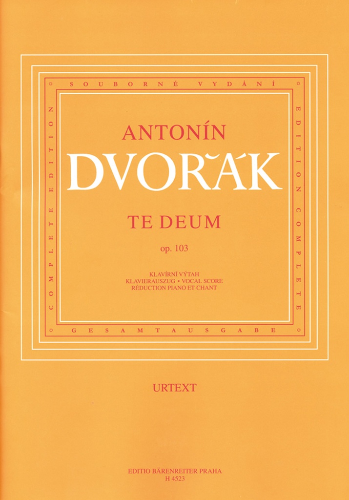 Te Deum, Op.103 (Klavierauszug)