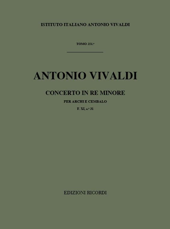 Concerto in re min., RV.128 (Full score)