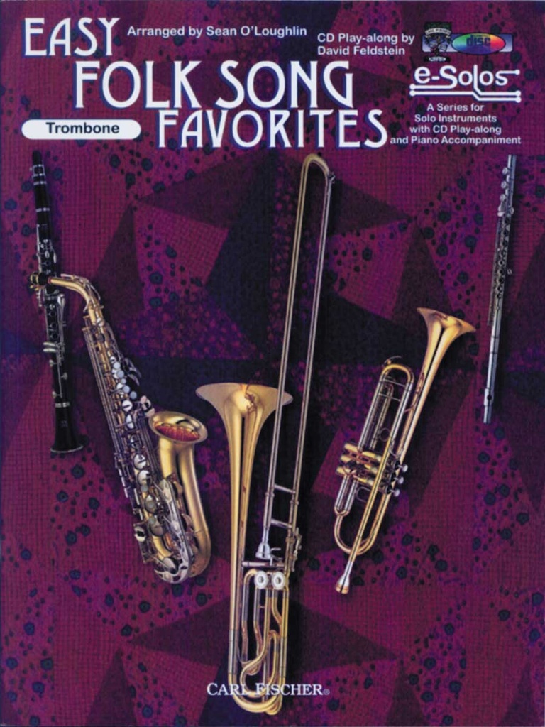 Easy folk song favorites - trombone +CD