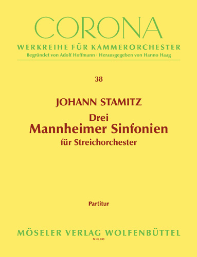 3 Mannheimer Sinfonien (Partitur)