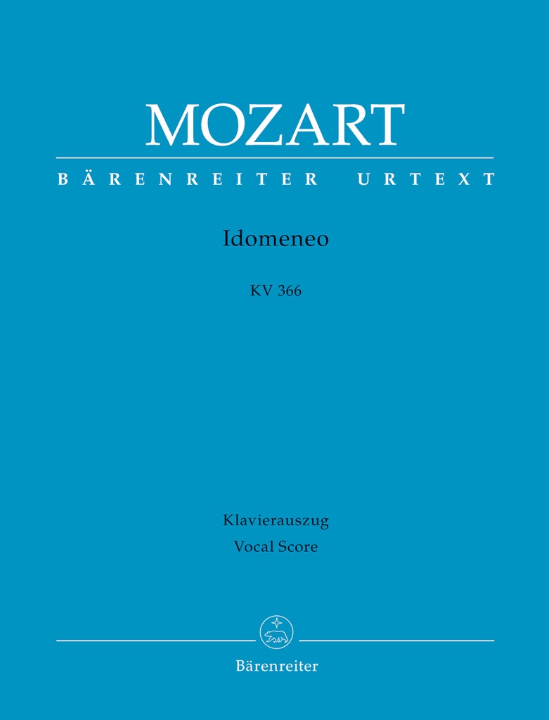 Idomeneo (Vocal score)