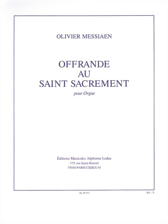 Offrande au Saint-Sacrement