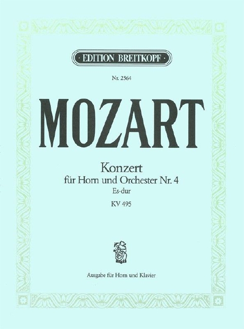 Horn Concerto [No. 4] in Eb major, KV.495 (Piano reduction)