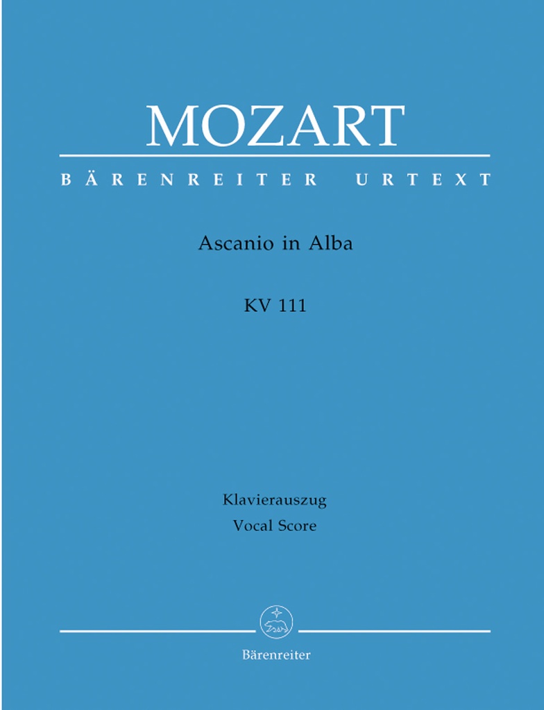 Ascanio in Alba (Vocal score)