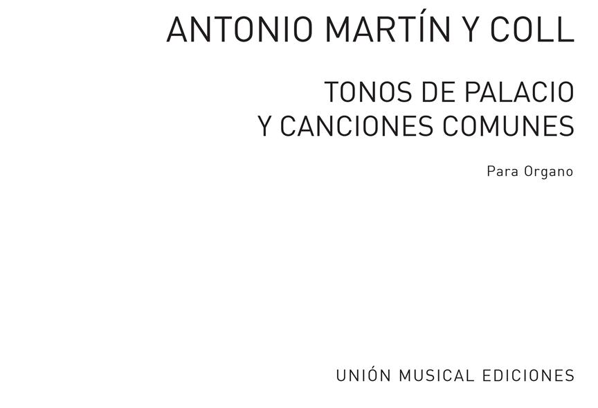 Tonos De Palacio Y Canciones Comunes - Book 1