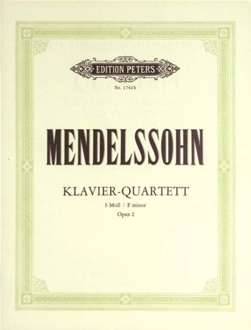 Klavierquartett in f, Op.2