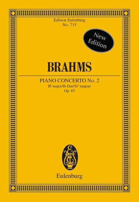 Piano Concerto No.2, Op.83 (Study score)