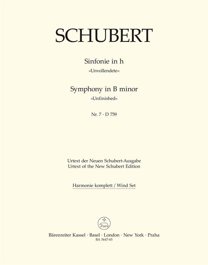 Symphony No.7 b minor, D.759 'Unfinished' (Wind set)