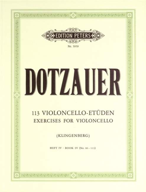 113 Violoncello Etuden - Band 4