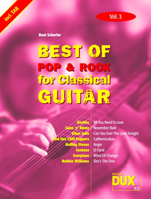 Best of Pop & Rock for Classical Guitar - Vol.3