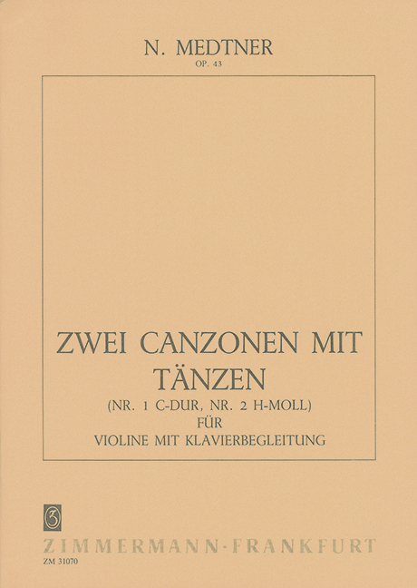 2 Canzonen mit Tanzen, Op.43