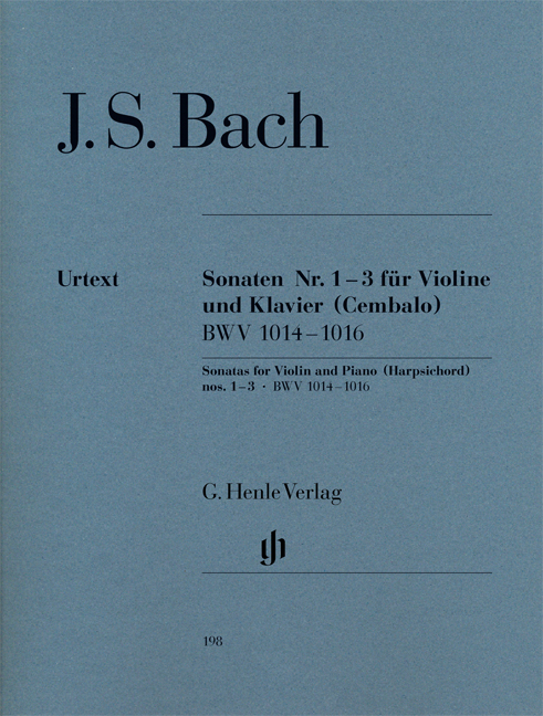 Violin Sonatas no. 1-3, BWV.1014-1016